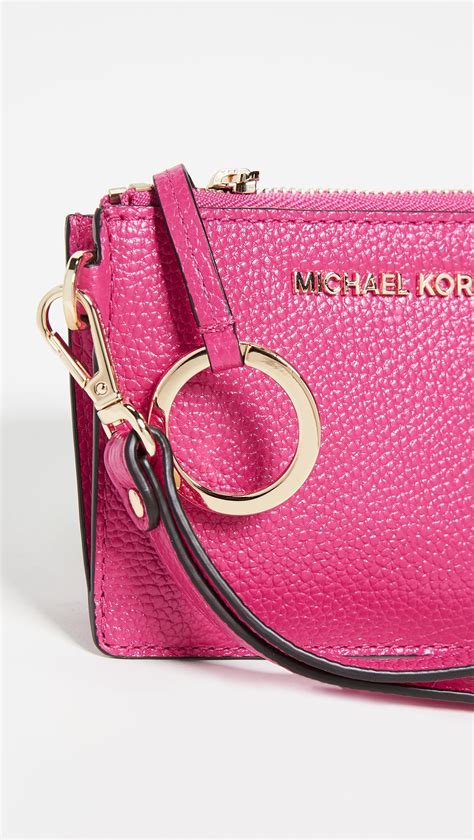 michael kors pale pink coin purse|Michael Kors keychain coin purse.